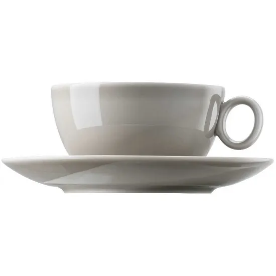 Thomas Rosenthal Loft Colour - Moon Grey Combi Cup & Saucer (14770)
