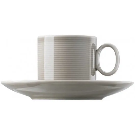 Thomas Rosenthal Loft Colour - Moon Grey Coffee Cup & Saucer (14740)