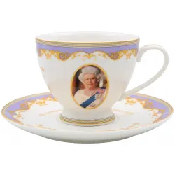 Her Majesty Queen Elizabeth II Commemorative Cup & Saucer 1926-2022