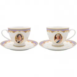 Her Majesty Queen Elizabeth II Commemorative Cup & Saucer 1926-2022
