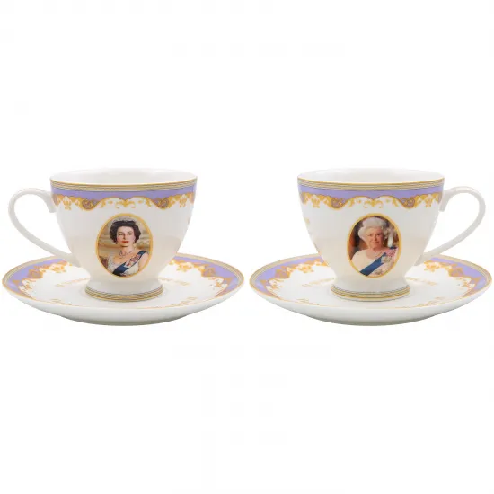 Her Majesty Queen Elizabeth II Commemorative Cup & Saucer 1926-2022