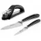 Robert Welch Signature Kitchen Knife Set with Hand-held Sharpener
