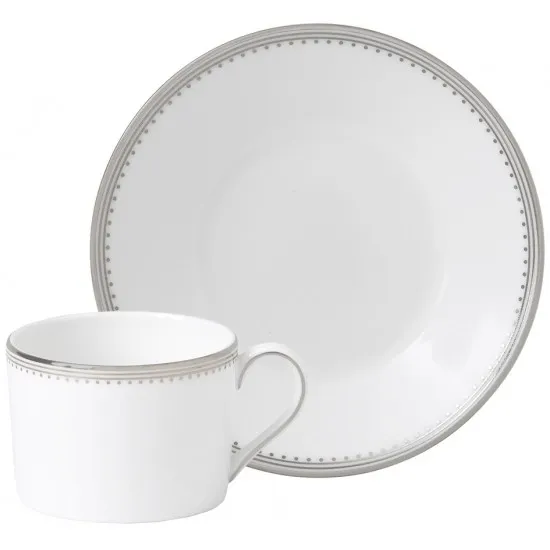 Wedgwood Vera Wang Grosgrain Imperial Teacup & Saucer 0.15ltr