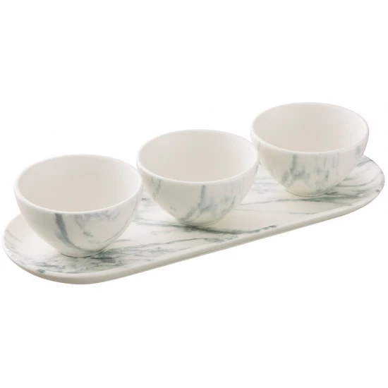  Belleek Living Marble Three Bowl Serving Set