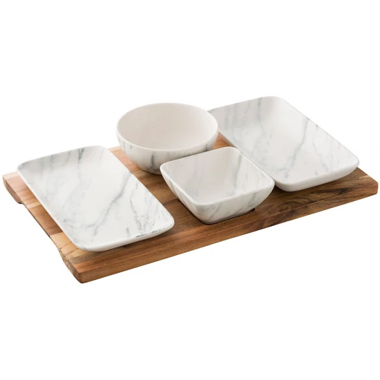 Belleek Living Marble Tapas Set