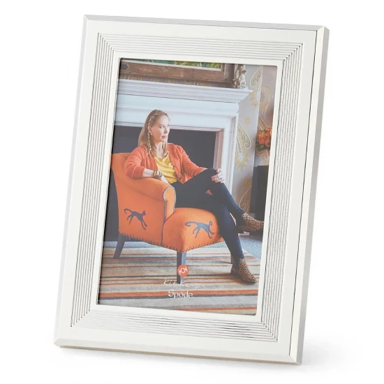 Spode Kit Kemp Ribbed Photo Frame 4x6