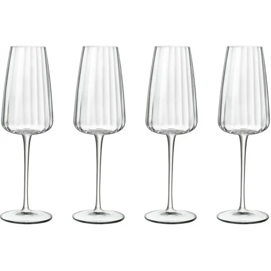 Luigi Bormioli Optica Champagne Glass (Box of 4) 210ml