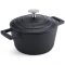 MasterClass Cast Aluminium Casserole Dish, 1.4L - Black
