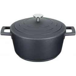 MasterClass Cast Aluminium Casserole Dish, 2.5L - Black