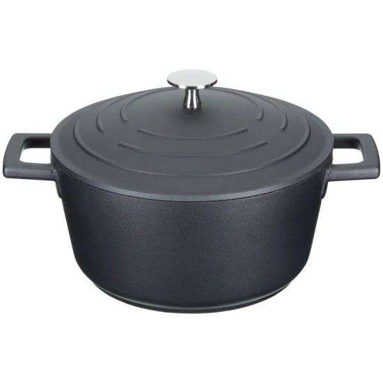 MasterClass Cast Aluminium Casserole Dish, 2.5L - Black