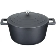 MasterClass Cast Aluminium Casserole Dish, 4L - Black