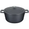 MasterClass Cast Aluminium Casserole Dish, 4L - Black