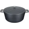 MasterClass Cast Aluminium Casserole Dish, 5L - Black