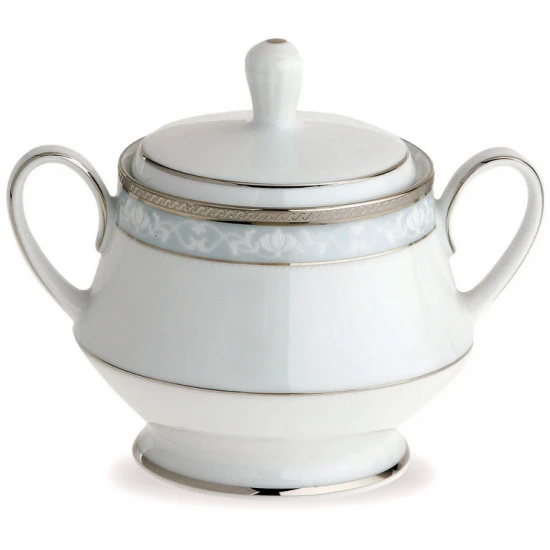 Noritake Hampshire Platinum Covered Sugar