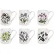 Portmeirion Botanic Garden Coffee Mugs (Box of 6) Assorted Flowers