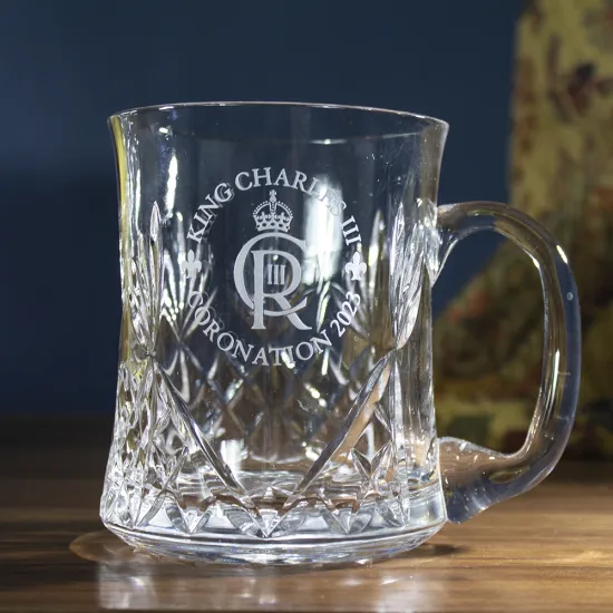 Royal Scot Crystal  King Charles III Coronation Commemorative Tankard