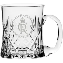Royal Scot Crystal  King Charles III Coronation Commemorative Tankard