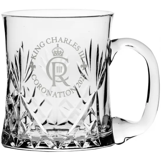 Royal Scot Crystal  King Charles III Coronation Commemorative Tankard