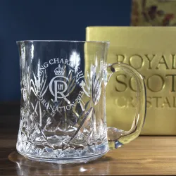 Royal Scot Crystal  King Charles III Coronation Commemorative Tankard
