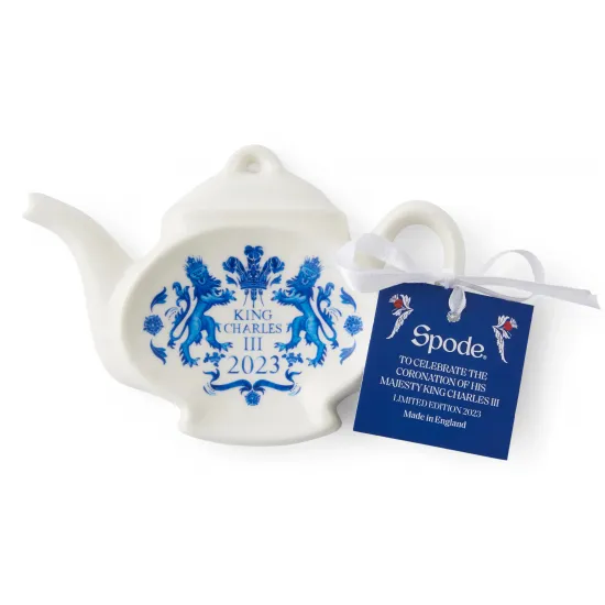 Spode King Charles III Coronation Commemorative Teabag Tidy