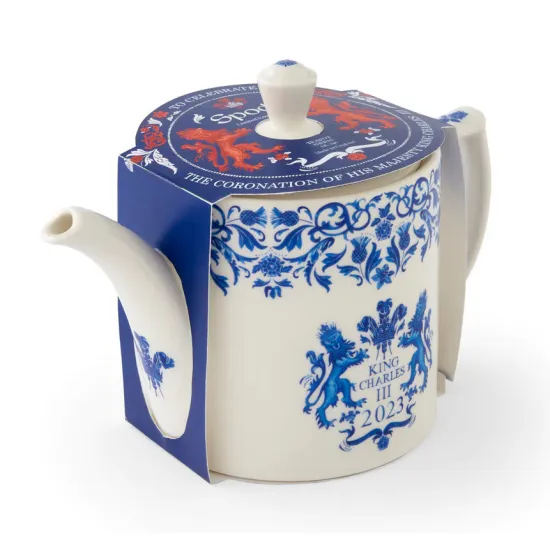 Spode King Charles III Coronation Commemorative Teapot