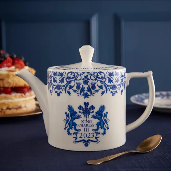 Spode King Charles III Coronation Commemorative Teapot
