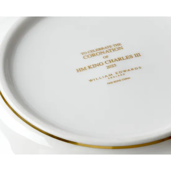 William Edwards King Charles III Coronation Teacup and Saucer