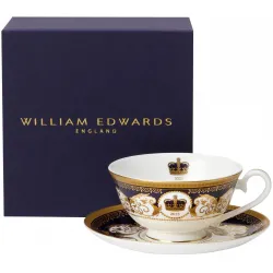 William Edwards King Charles III Coronation Teacup and Saucer