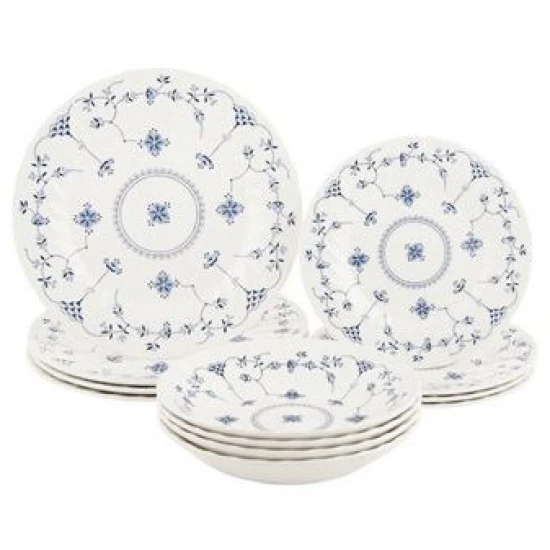 Churchill / Queen's Finlandia 12 Piece Dinner Set (with Cereal Bowls)
